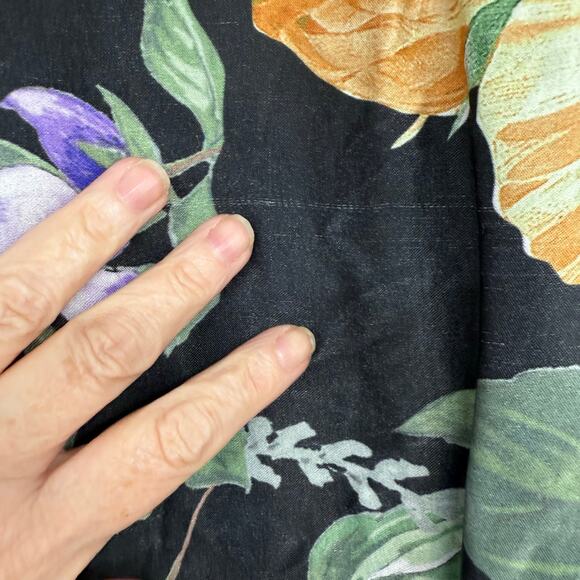 ASOS Edition Curve Floral Mini Dress Women's Size 26 Black Multi Blouson Sleeve - Picture 7 of 12